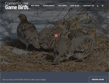 Tablet Screenshot of crancreekgamebirds.com